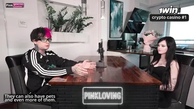 Pinkloving couple podcast with exclusive, bare 18-25 year-old fledgling tarts an