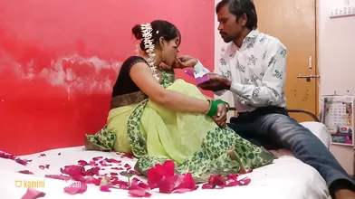 First Night Sex With Real Indian Wife Kamini Bhabhi
