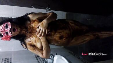 Indian Wife Reenu In Shower Teasing Stripping Masturbating