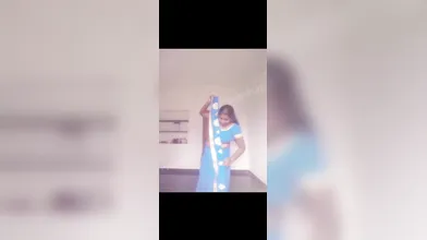 Tamil black beauty vinitha ooty blue saree