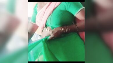 Sarada aunty saree change