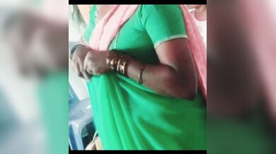 Sarada aunty saree change