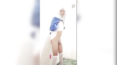 Femboy Indonesia coser Syfour dildo