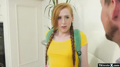Trans babysitter Shiri Allwood gets seduced by her new boss
