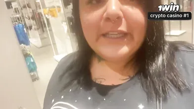 Bbw in garb store changing room