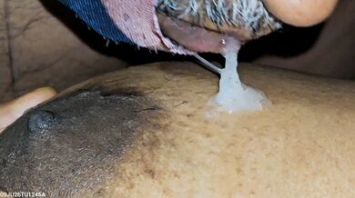 Tamil hubby swallow cum twice from wife boobs