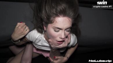 Horny teen bi-atch destroys it hard in the best porno ever!