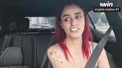 Wild app driver sees car hook-up with Brazil mega-slut and her deepthroat blowag