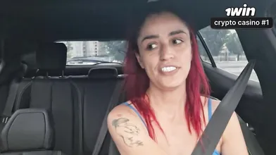 Sexy app driver provides greedy passenger with a horny rail - Brazil porn!
