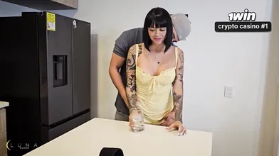 Fiery petite Latina, Luna Vitaler, entices legal y.o virgin, Danner Mendez, on c