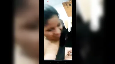 Tamil wife boobs show on video call