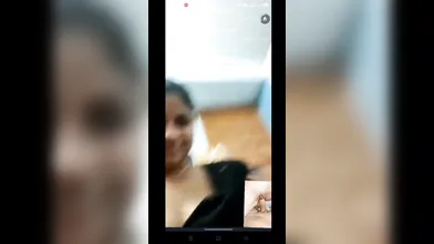 Tamil wife boobs show on video call
