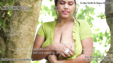 Barsha-Showing--Pressing-Boobs-Outdoor