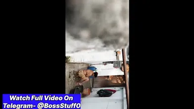Tamil chachi ko khule me nangi nahate hue chupke se dekha