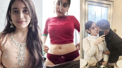 Red Saree girl showing her boobs of bf in video call Telegram @PremiumX55