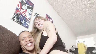 Cute Snow Bunnylpleasing Her Black Daddy