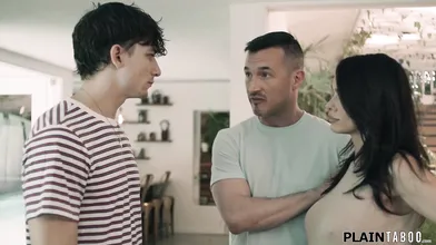 Double penetrating my busty milf stepaunt with my stepuncle