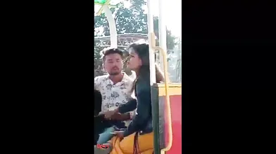 Indian Lovers outdoor handjob and blowjob in Fair