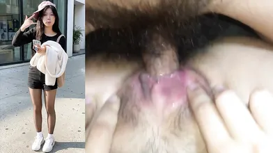 Korean Cutie WooHyun 21yo Black Pantyhose Fuck and Cum