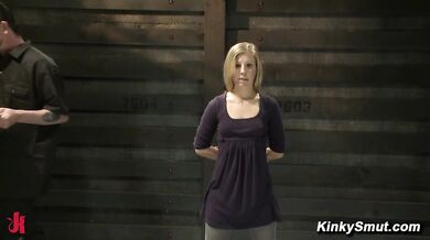 Chastity Lynn rope bondage fuck