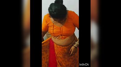 Sajini aunty saree