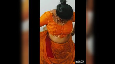 Sajini aunty saree