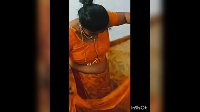 Sajini aunty saree