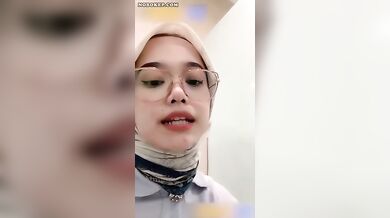 Hijab Girl In Public Place