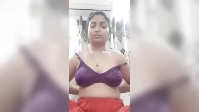 Gouthami reddy manthena removing t shirt & bra showing nude milky boobs pressing