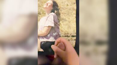 Cumshot on Leonie printed on shirt