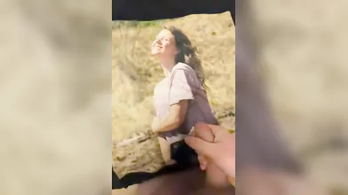 Cumshot on Leonie printed on shirt
