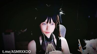 ASMR_Aki秋水_万圣节视频_战损狼娘の芦荟胶揉搓