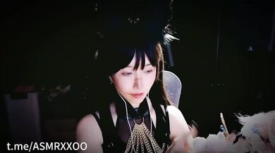 ASMR_Aki秋水_万圣节视频_战损狼娘の芦荟胶揉搓