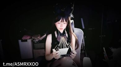 ASMR_Aki秋水_万圣节视频_战损狼娘の芦荟胶揉搓