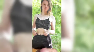 Cumshot on Leonie body printed on shirt