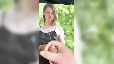 Cumshot on Leonie body printed on shirt