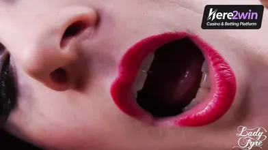A redhead adult female offers virtual fucky-fucky in a