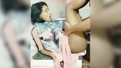 Homemade sex of a man fucking his wife on the kitchen slabTelegram @VidPlay69