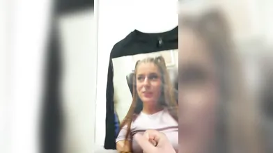 Cumshot tribut on Josie M. Printed on shirt