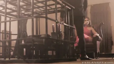 Latex-Clad Silvia Works Stud's Asshole