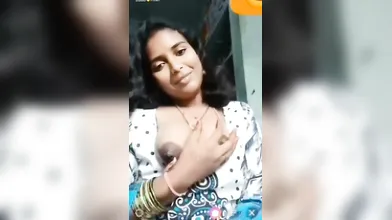 Gouthami reddy manthena showing her Nude milky boobs & Black nipples in video call ???