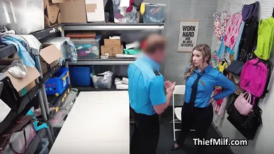 Thief Guard Fucked by Coworker To Get Away With It