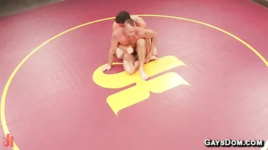 Jed Athens Jessie Colter Muscular Gay Wrestling Jockstrap Mat Blowjob Win
