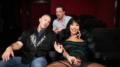 Trans babe wants to fuck in a theater