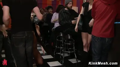 Public Disgrace Skylar Price Princess Donna James Deen Bar DP Rope Bondage Blowjob