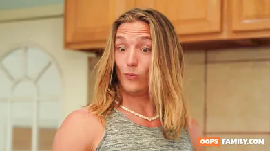 After a long phone call, Ashley Alexander returned to the kitchen and found her stepbrother engrossed in the hottest xxx porn she had ever seen!