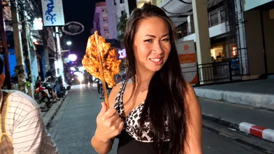 Horny mature Thai MILF picked up for xxx in the early morning