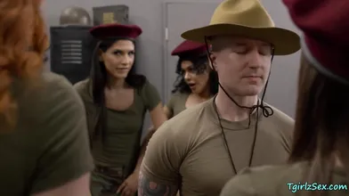 Trans army gets punished by sergeant