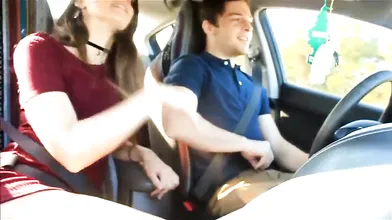 Car Blowjob Cum In Mouth