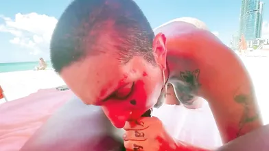 Beach Blowjob BBC